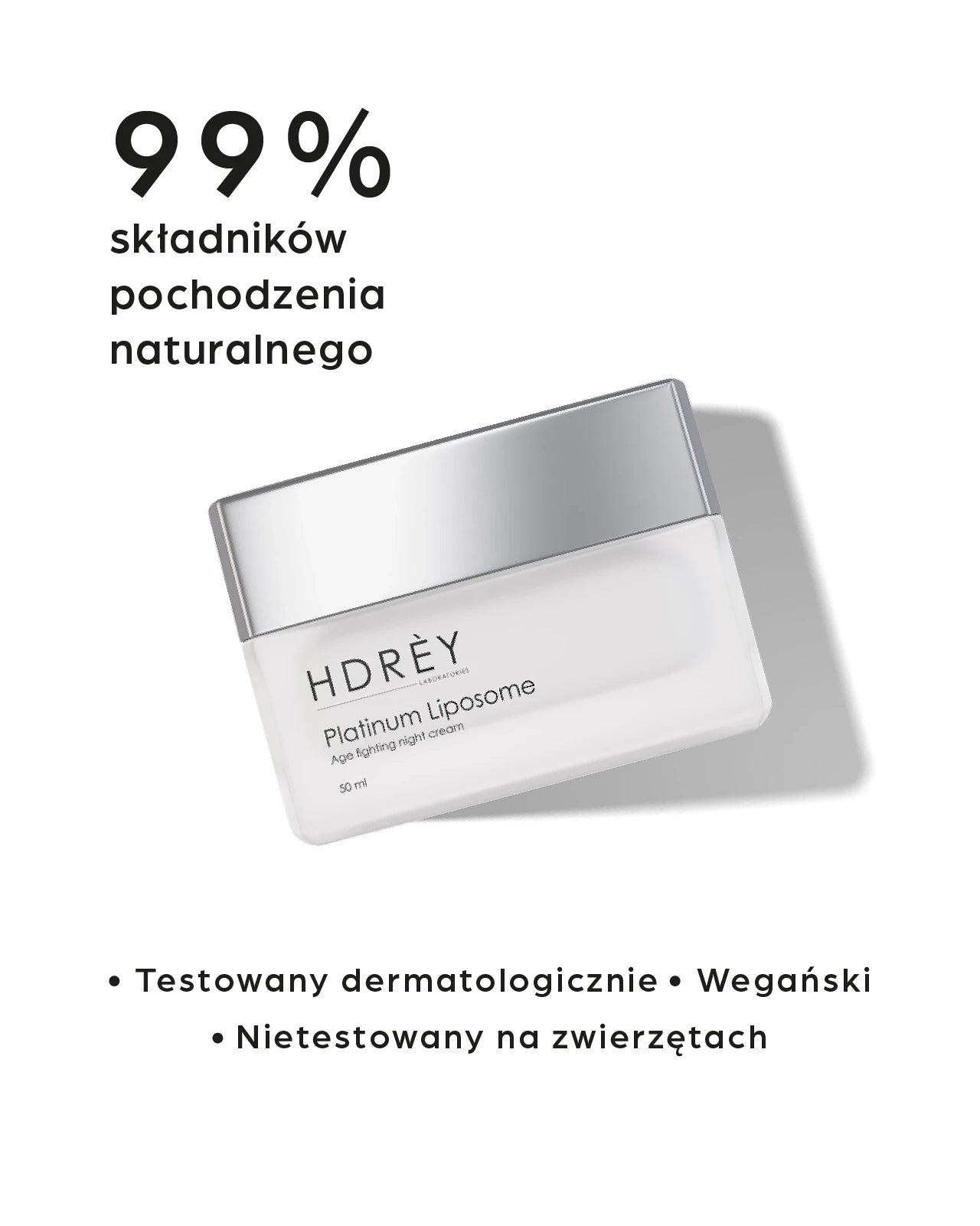 Przeciwstarzeniowy krem do twarzy na noc z liposomami 50ml